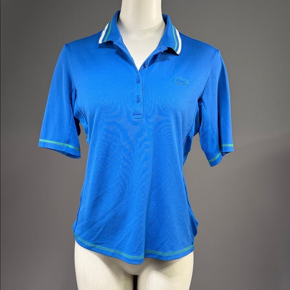 Lacoste Women's Blue Button Down Shirt (rack6)